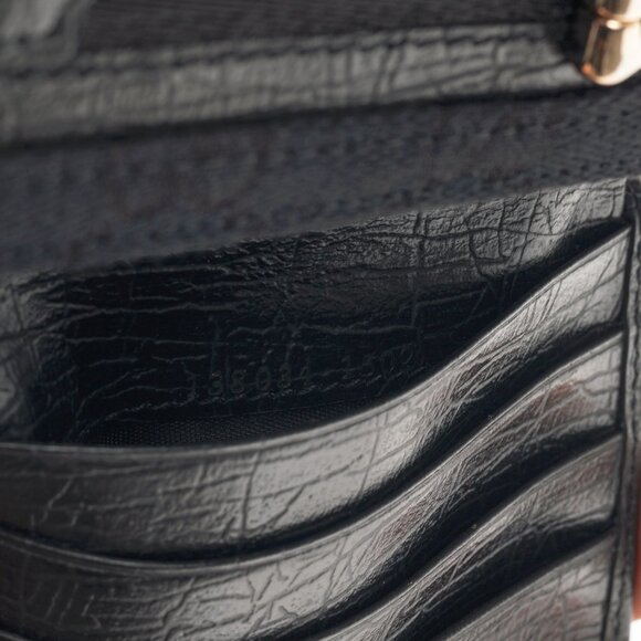 Gucci Black GG Canvas Horsebit Web Trifold Wallet - Picture 10 of 11